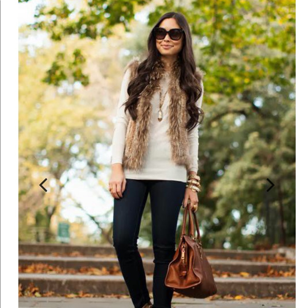 Rabbit fur vest